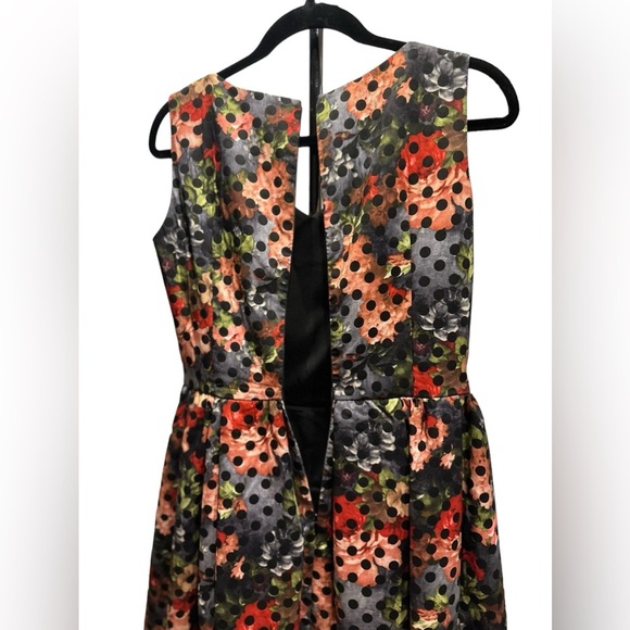 Iroo floral polkadots fit&flare mini dress size 38 - Picture 7 of 11